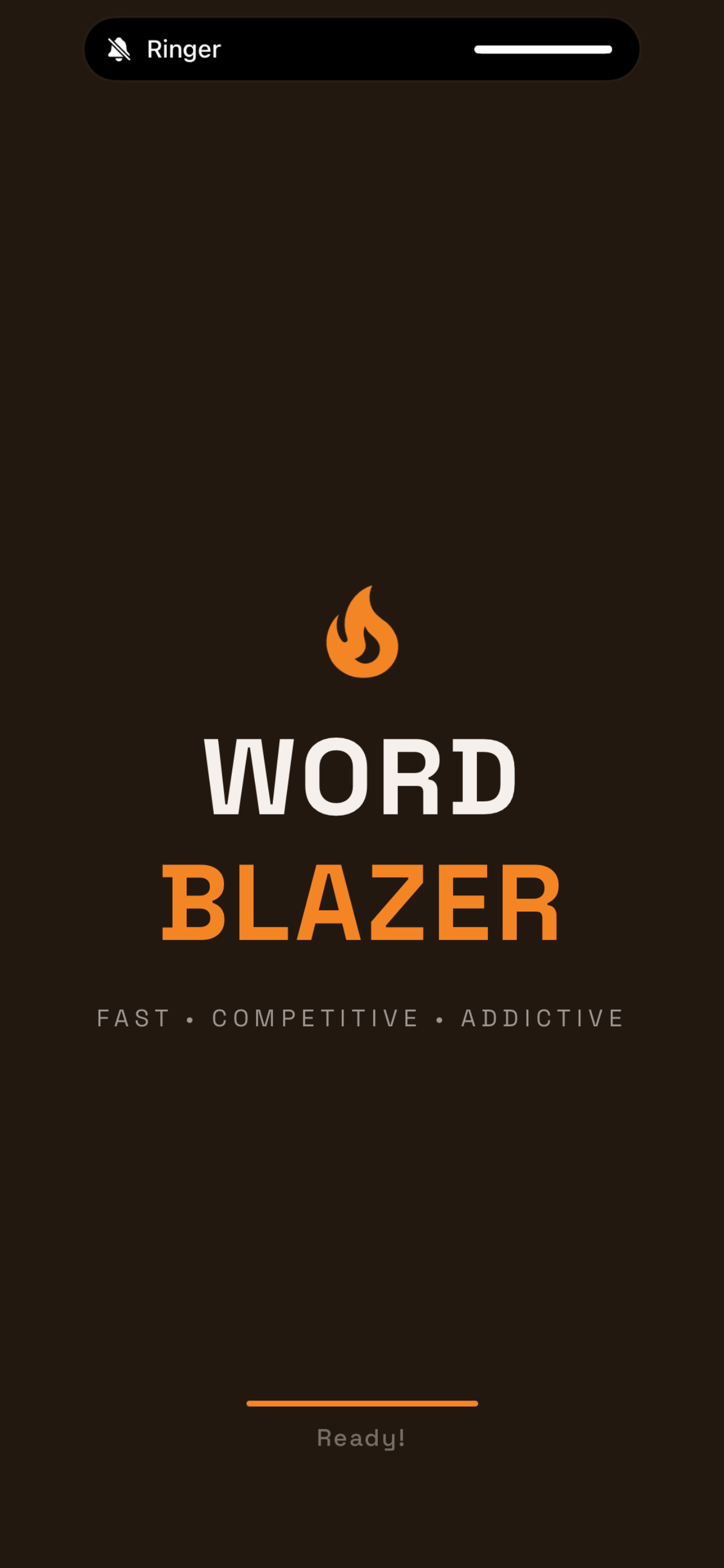 Word Blazer splash screen